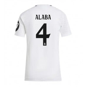 Real Madrid David Alaba #4 Domaci Dres za Ženska 2024-25 Kratak Rukavima